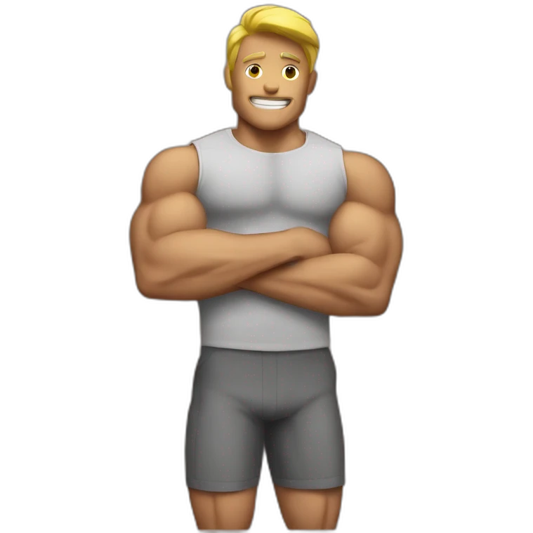 muscle man emoji