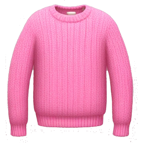 Pink sweater emoji