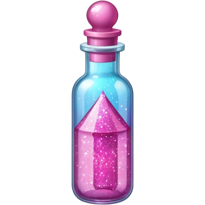 fill the vial with pink glitter emoji