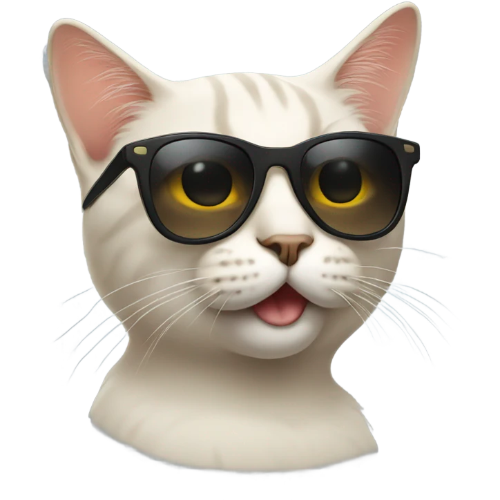 Cat with sunglasses emoji