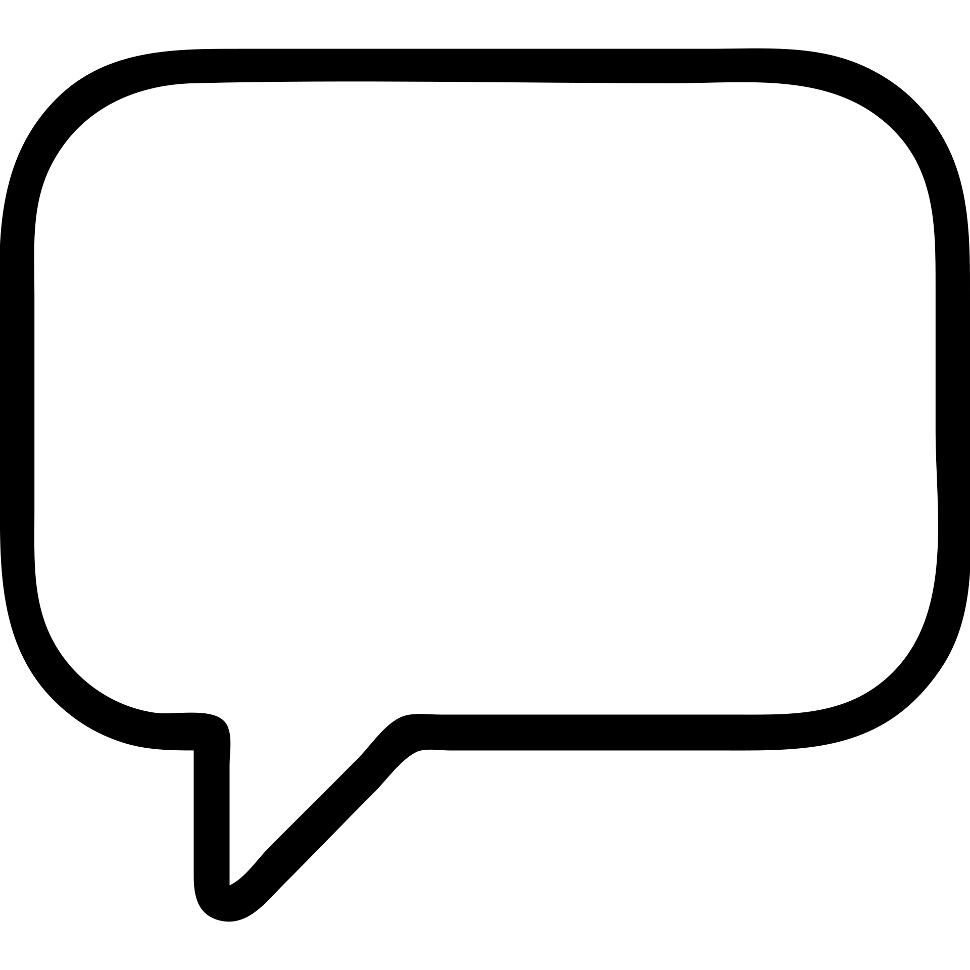 speech bubble icon, outlined, simple, black and white emoji