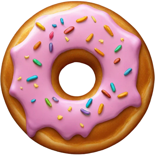 Glazed donut emoji