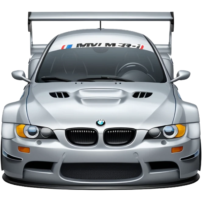 Make BMW M3 GTR 2005 emoji in detailed! emoji