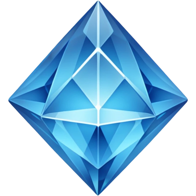 Blue crystal emoji