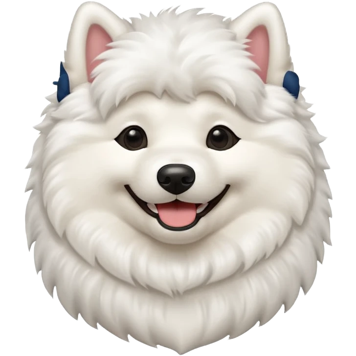 happy samoyed dog emoji