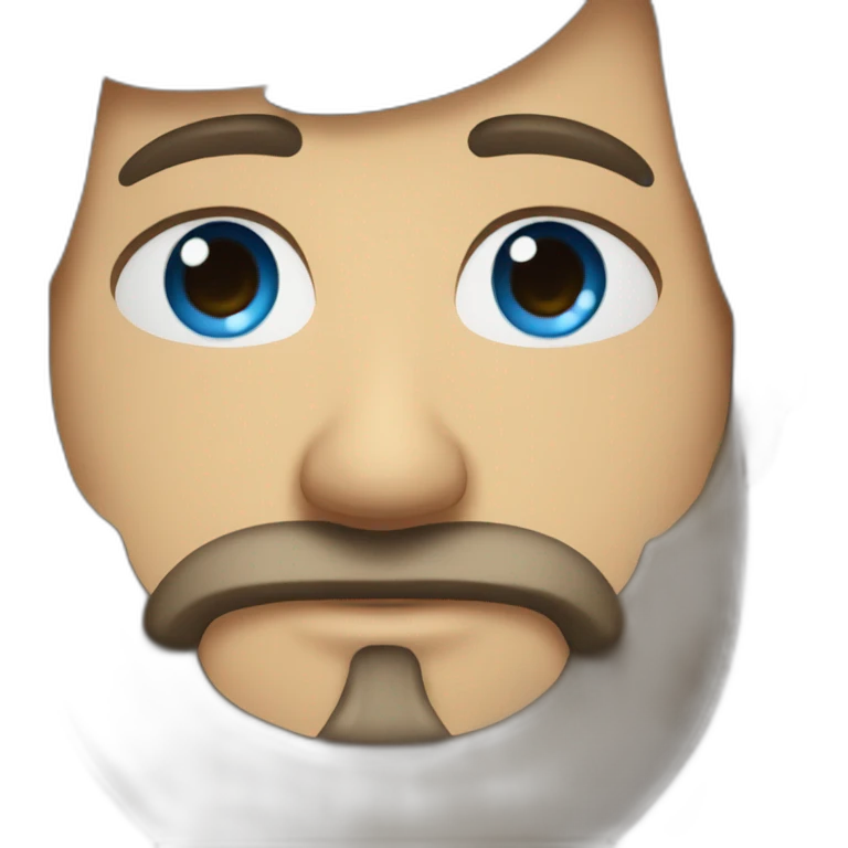 Man with Beard and blue eyes emoji