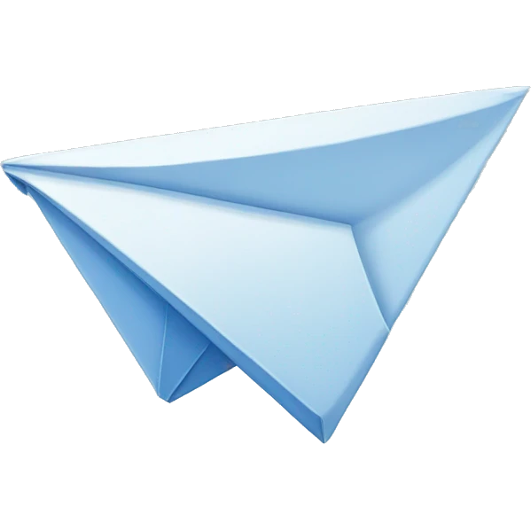Blue paper plane  emoji