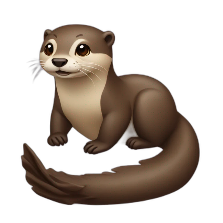 loutre sur tortu emoji