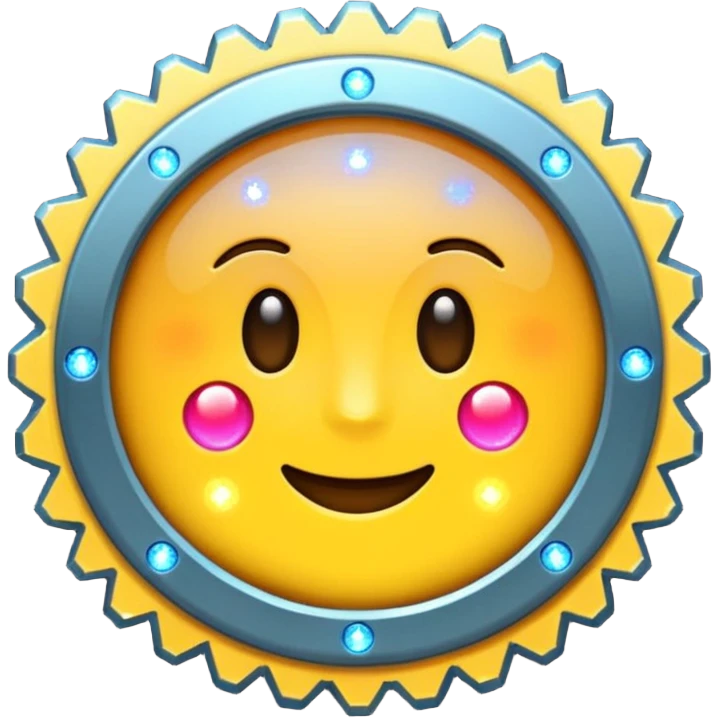 chip or brain icon emoji with digital sparkles representing artificial intelligence emoji