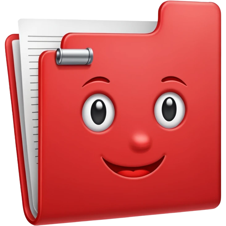 Office red document  emoji