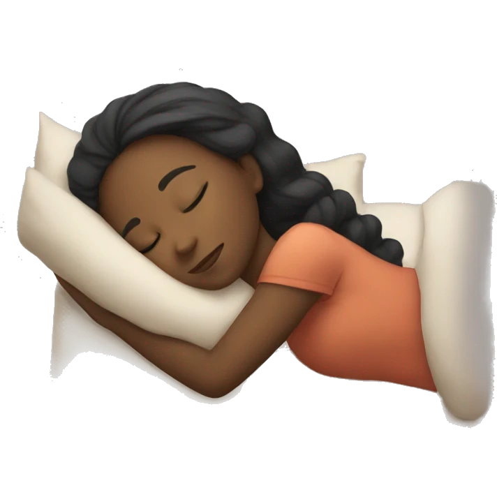 Girl sleeping peacefully  emoji
