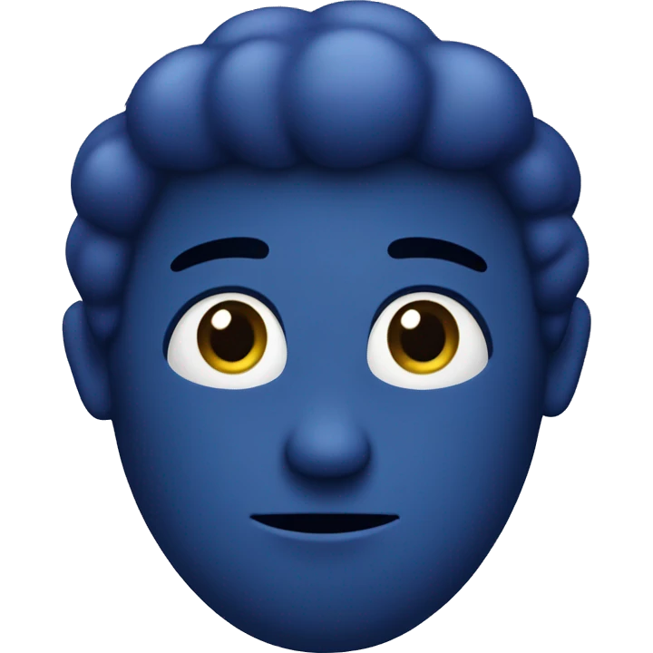 one blueberry without a face emoji