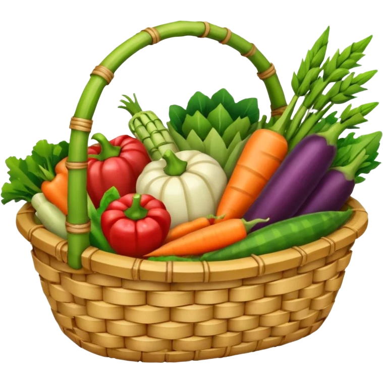  bamboo-basket vegetable emoji