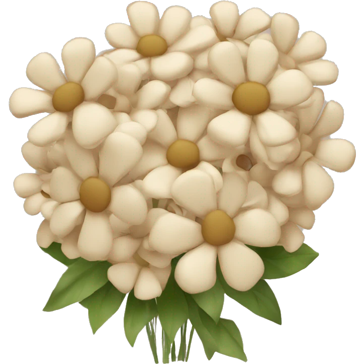 beige flower bouquet emoji