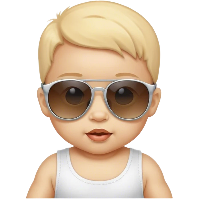A baby with cool sunglases emoji