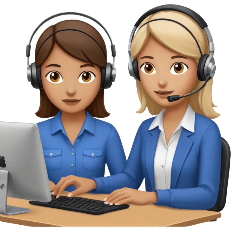 ayuda de otra persona con trabajo remoto mujer emoji