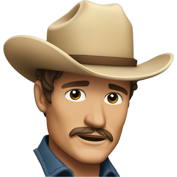 pedro pascal as a cowboy emoji