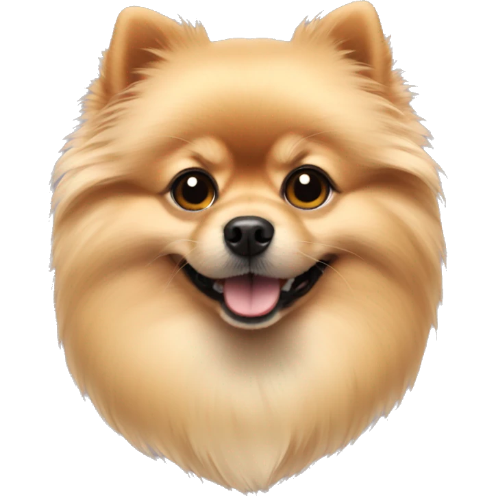 Short hair blonde Pomeranian  emoji