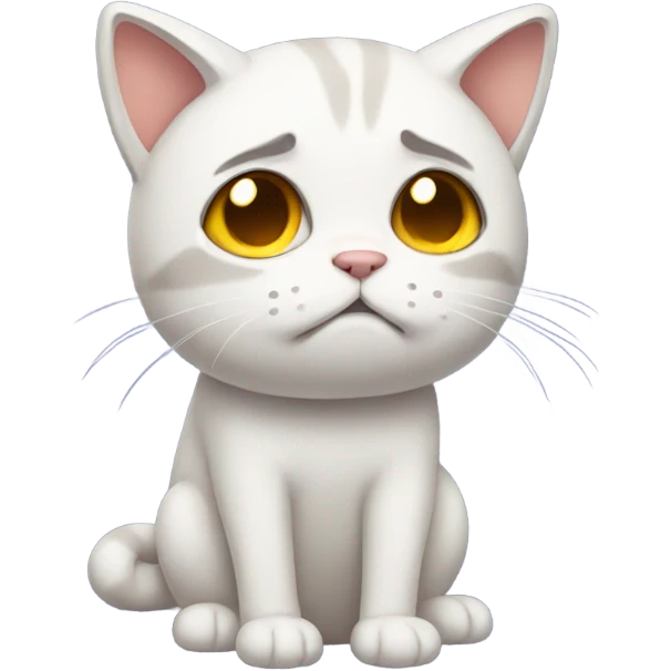sad cat full body emoji