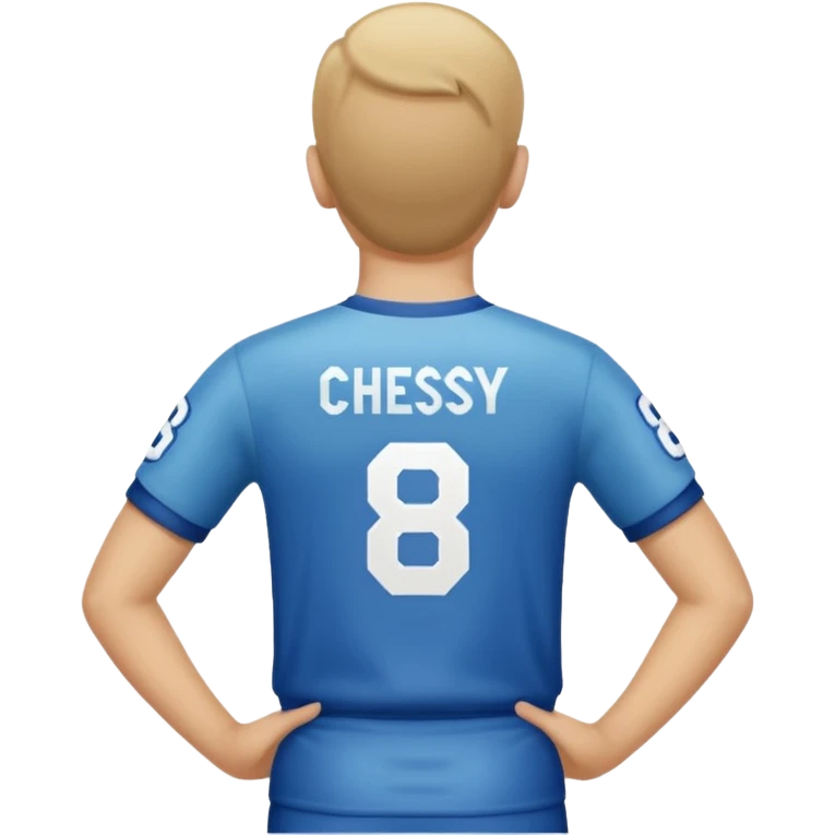 buat elona nama chessy nomor punggung 8 menghadap belakang hanya baju nama chessy tidak pakai orang nomor punggung 8 menghadap belakang nama chessy menghadap belakang emoji