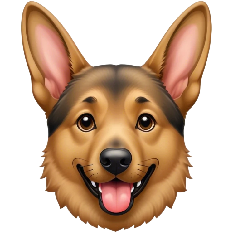 German Shepard tongue out emoji