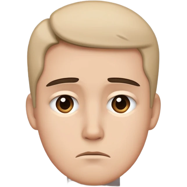 Expression of disappointment and disapproval but doesn’t want to show it emoji