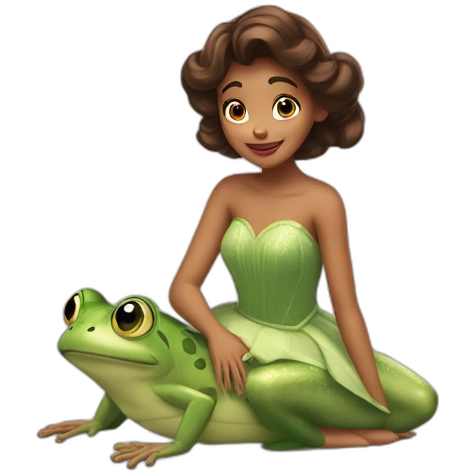 Tiana küss den frosch emoji