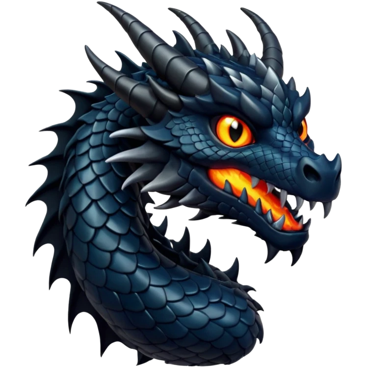 black dragon emoji