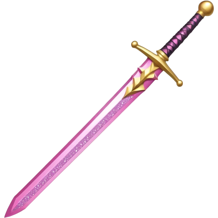 Glitter Sword Pink emoji
