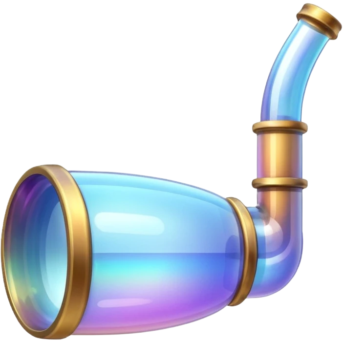 Bubble pipe made of quartz emoji