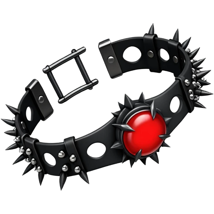 Black and red gothic thorny bracelet armlet  emoji