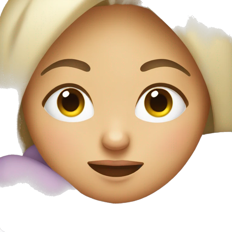 Sleepy girl emoji