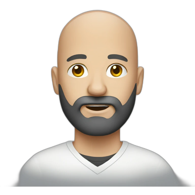 bald bearded photographer emoji