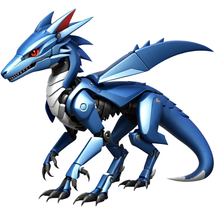 Futuristic Mechanical Sergal-raptor-nargacuga-vernid emoji