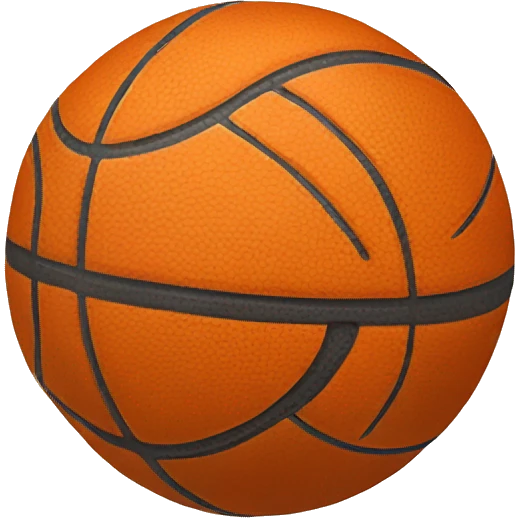Basket ball smiling emoji