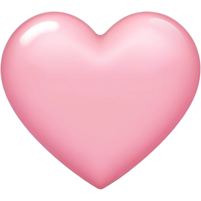 light pink heart emoji