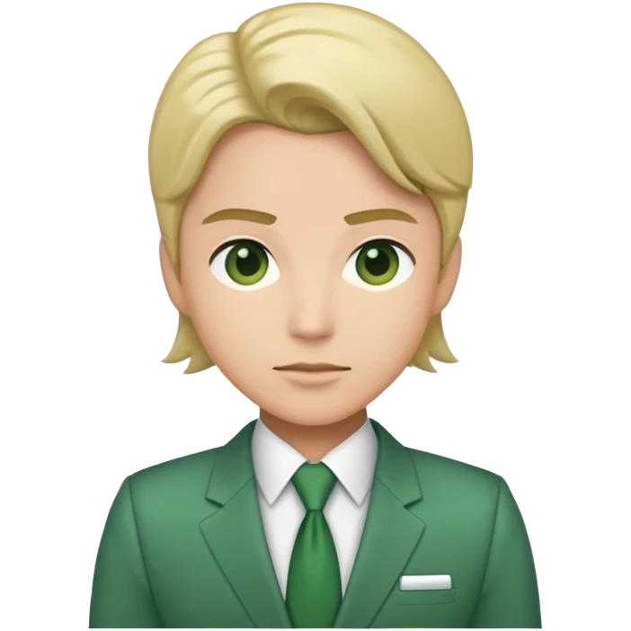 green business suit with shoulder pads emoji