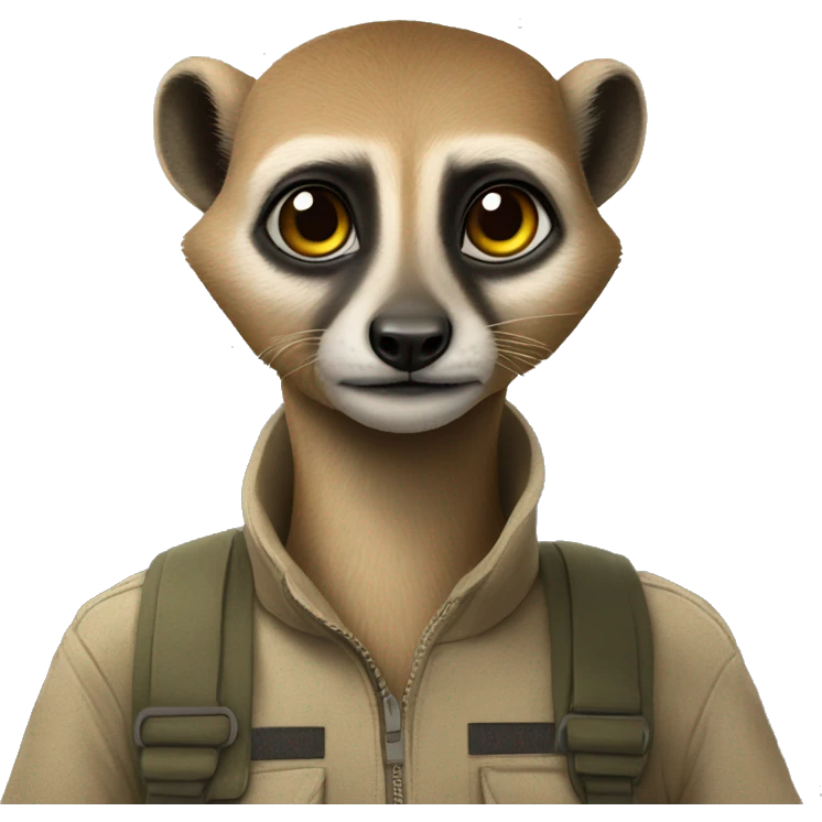 Dibuja un suricata emoji