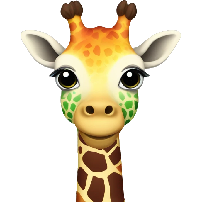 rainbow giraffe emoji