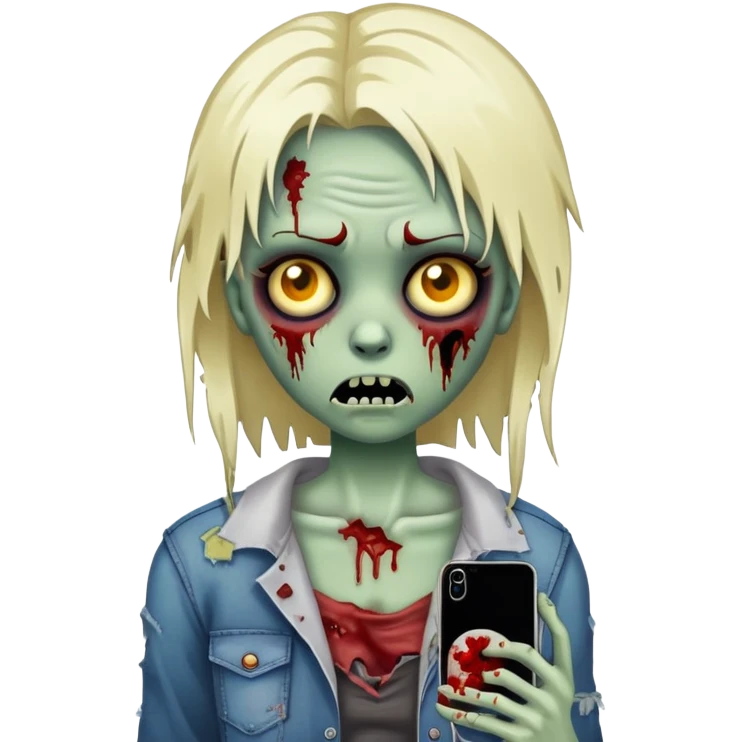 Zoombie Girl Emoji iPhone  emoji