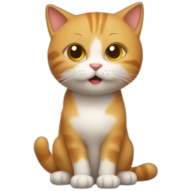 Un chat dans u pain emoji