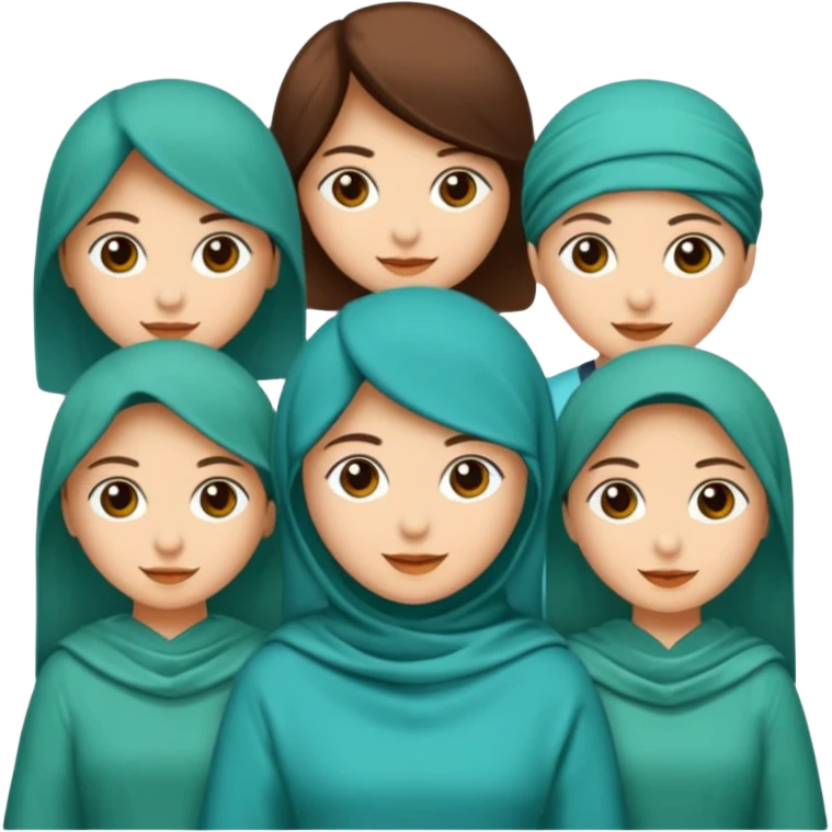 mavi yeşil ve turkuaz renk karışımlı bir madalya emoji