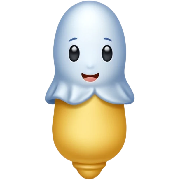 Tiny penis made out of silk emoji