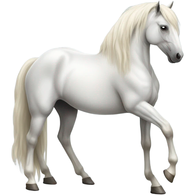 Rearing white Horse emoji