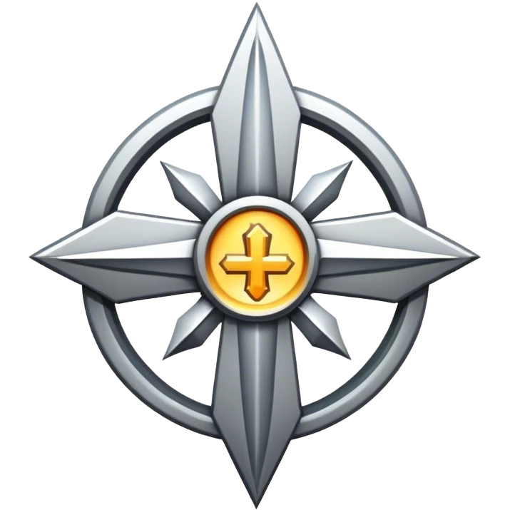 sanctified emblem white emoji