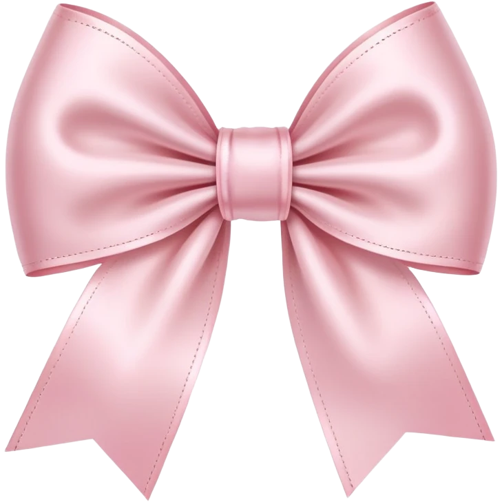 light pink ribbon bow emoji