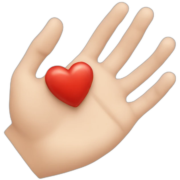 Coeur fait à la main  emoji