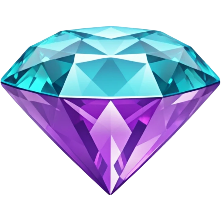 glitter purple cian diamond emoji