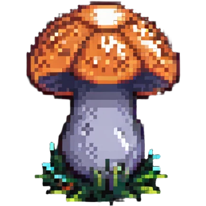 Glowing mushroom emoji