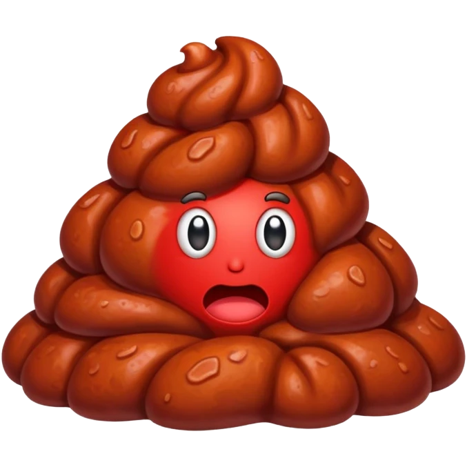 Red poop emoji